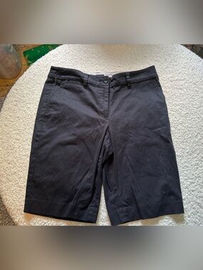Talbots Black Bermuda Chino Shorts